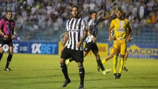 Leandro Carvasho em seu único jogo pelo Ceará em 2023, contra o Pacajus, pelo Cearense