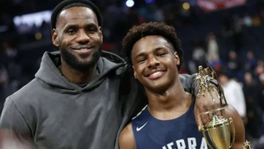 LeBron com o filho Bronny