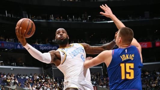 LeBron James e Nikola Jokic, destaques de Los Angeles Lakers e Denver Nuggets