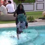 BBB 24: veja vídeo do momento que Leidy joga as roupas de Davi na piscina