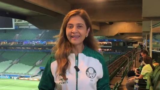 Leila Pereira brincou após a classificação do Verdão