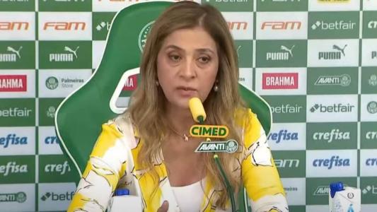 Leila contra-ataca organizadas e diz que 'emoção do Palmeiras era brigar para não cair'