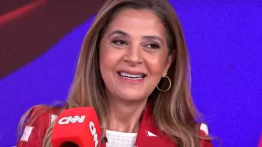 Leila durante participação no CNN Esportes S/A, na CNN Brasil