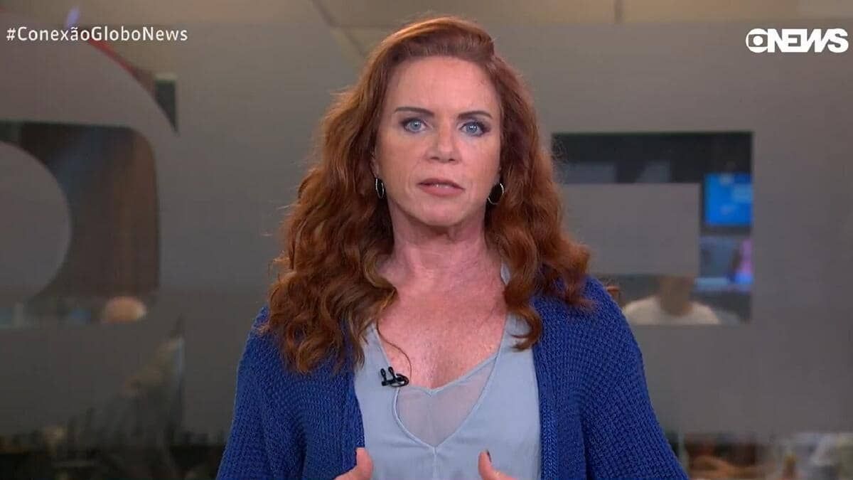 Leilane Neubarth passa mal em jornal ao vivo da Globonews