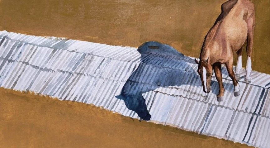 Cavalo Caramelo vira obra de arte e tem quadro leiloado por R$ 130 mil