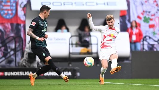 Leipzig venceu o Werder Bremen com dois gols nos minutos finais