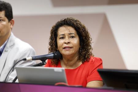Leninha, presidente estadual do PT em Minas e deputada estadual na Assembleia Legislativa (ALMG).
