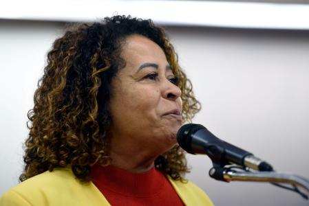 Leninha, presidente estadual do PT em Minas e deputada estadual na Assembleia Legislativa (ALMG).
