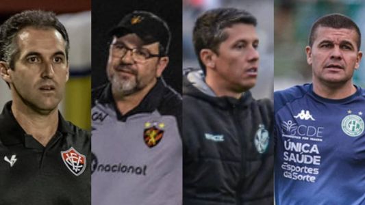 Léo Condé, Enderson Moreira, Thiago Carpini e Umberto Louzer estão no G4 da Série B