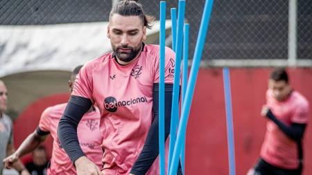 Léo Gamalho, atacante do Vitória