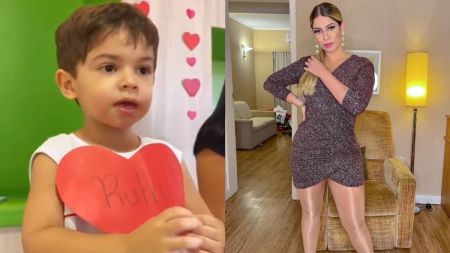 Leo, o filho de Marília Mendonça, homenageou a avó Dona Ruth na apresentação de Dia das Mães