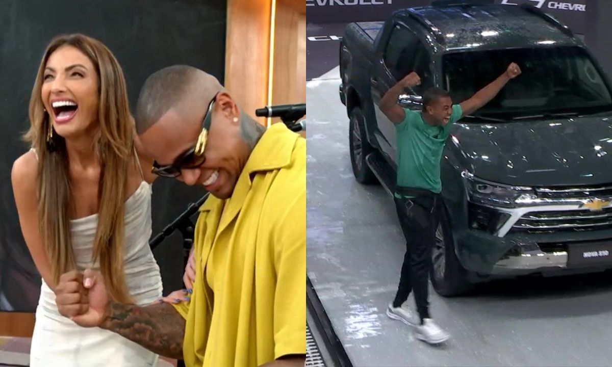 Léo Santana comemora vitória de Davi na Prova do Finalista do BBB 24
