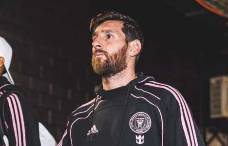 Lionel Messi em viagem do Inter Miami na temporada 2025 da MLS
