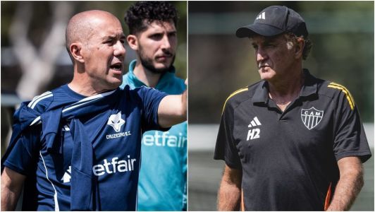Leonardo Jardim e Cuca, técnicos de Cruzeiro e Atlético, respectivamente