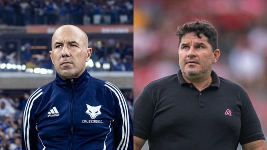 Leonardo Jardim e Eduardo Barroca, técnicos de Cruzeiro e CRB, respectivamente