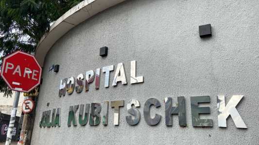 Letreiro do Hospital Júlia Kubitschek (HJK), no bairro Milionários, Região do Barreiro, em Belo Horizonte