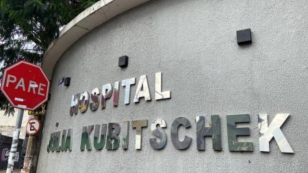 Letreiro do Hospital Júlia Kubitschek (HJK), no bairro Milionários, Região do Barreiro, em Belo Horizonte