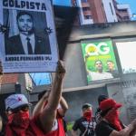 Integrantes de Levante Popular protestam contra deputados conservadores para marcar 60 anos do golpe militar