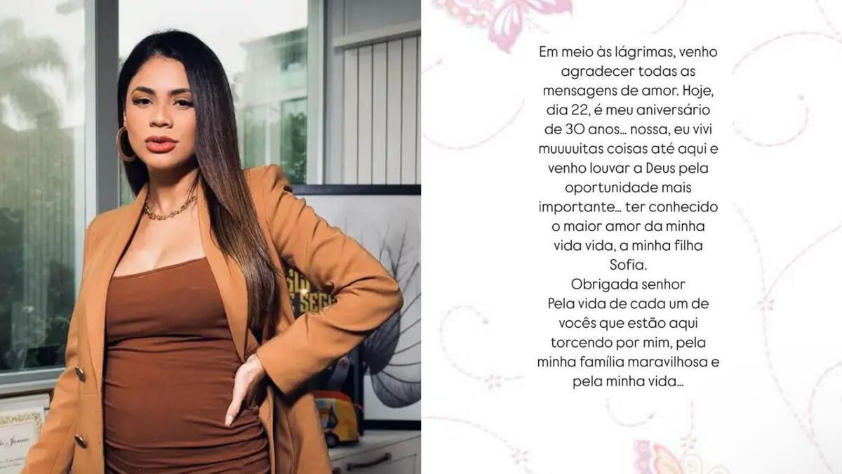 Lexa faz aniversário e agradece pela filha Sofia: 'Conheci o amor da minha vida'