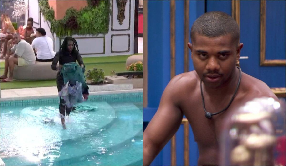 Leidy pode ser expulsa do BBB 24 por jogar roupas de Davi na piscina? Entenda