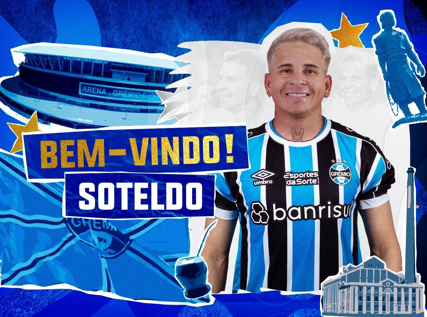 Grêmio anuncia atacante Soteldo como novo reforço para 2024