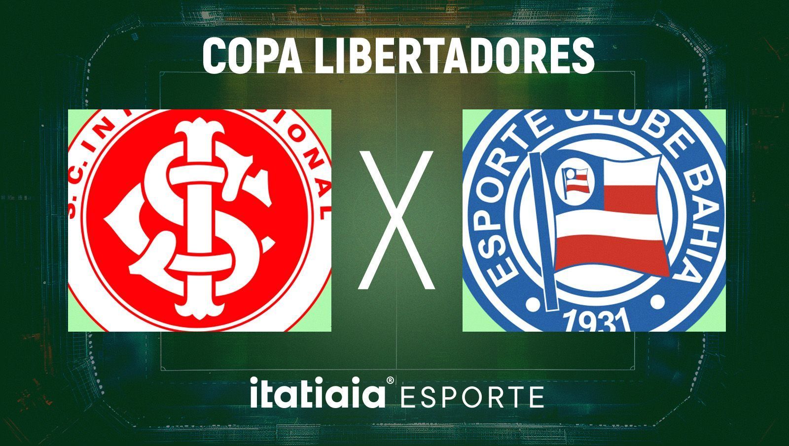 Horário e onde assistir ao vivo Internacional x Bahia, pela Libertadores