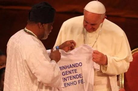 líder matriz africana presta homenagem ao papa francisco.jpg
