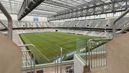 Ligga Arena antes de Athletico x Fortaleza, pelo Brasileiro da Série A