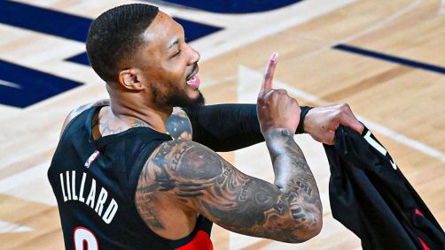 Damian Lillard venceu o desafio de três pontos pela terceira vez