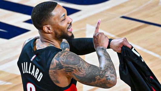 Damian Lillard venceu o desafio de três pontos pela terceira vez