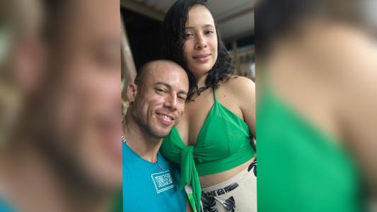 Leonardo da Silva Oliveira e a mulher Leidimara Helen Abreu da Silva Oliveira