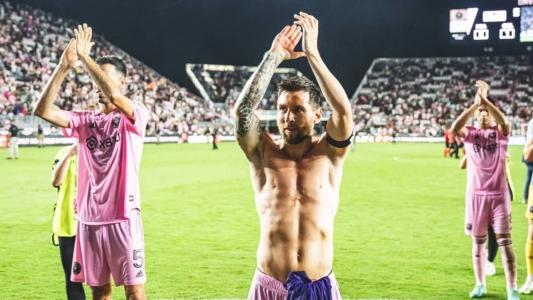 Lionel Messi marcou dois gols na vitória do Inter Miami
