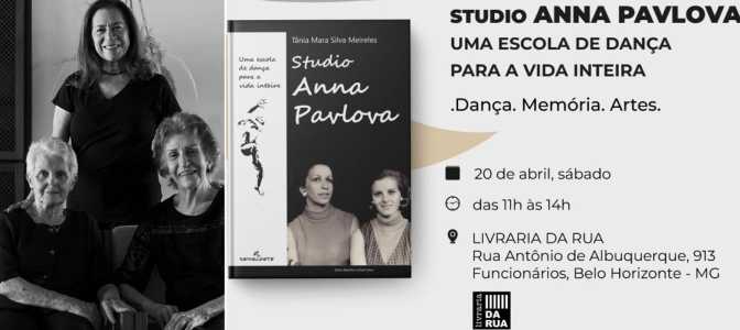 Foto mostra capa do livro 'Studio Anna Pavlova: uma escola de dança para a vida inteira'