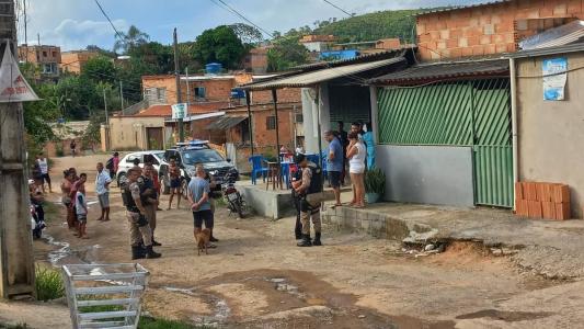Local onde o homem foi morto em Santa Luzia