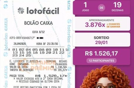 Bolão aumenta chances de levar fortuna acumulada da Lotofácil