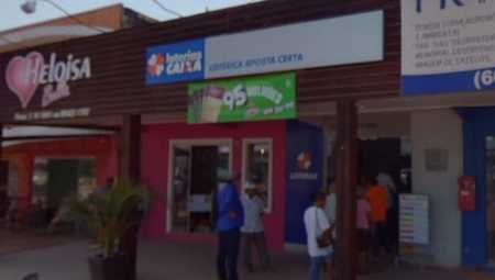 Foto mostra Lotérica Aposta Certa, em Nova Monte Verde, no Mato Grosso