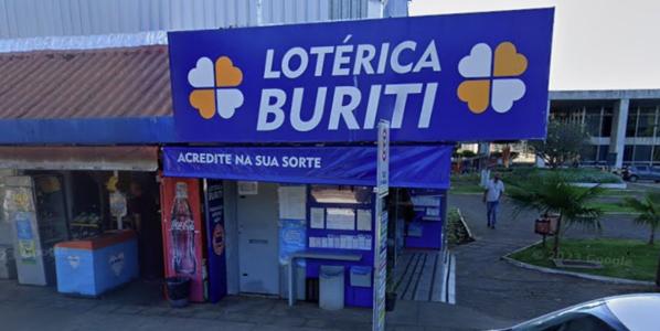 Foto mostra fachada de lotérica em Brasília (DF)