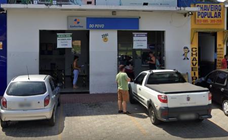 Foto mostra fachada da Lotérica do Povo, em São José dos Campos (SP)