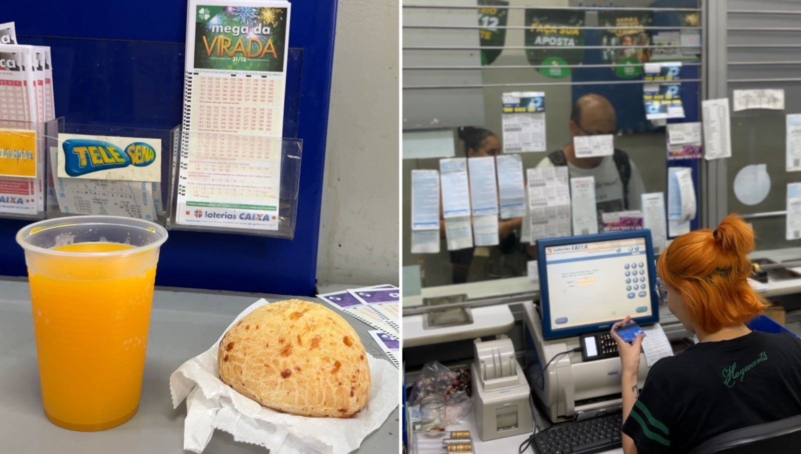 Mega da Virada: lotérica no Centrão de BH também vende pão de queijo e cafezinho