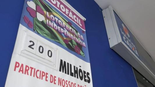 Lotofácil da Independência tem prêmio estimado de R$ 200 milhões