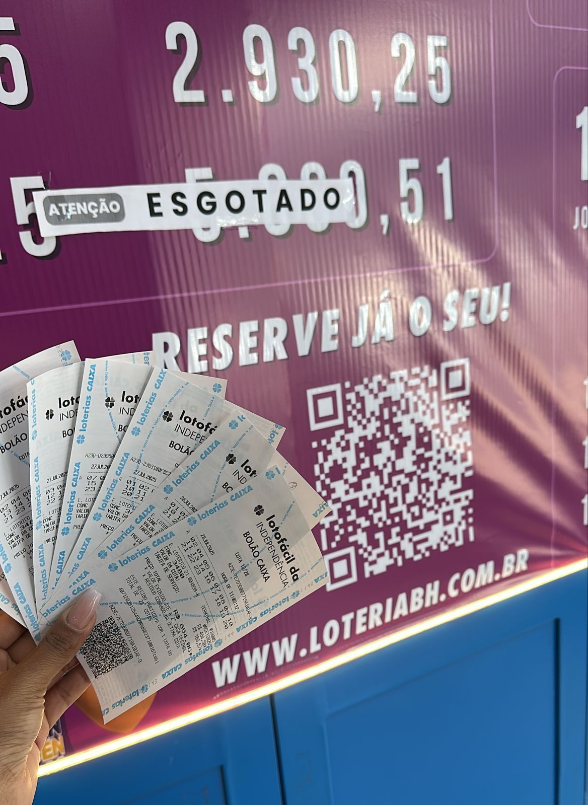 Lotofácil da Independência: bolões de R$ 1 milhão esgotam a uma semana do sorteio