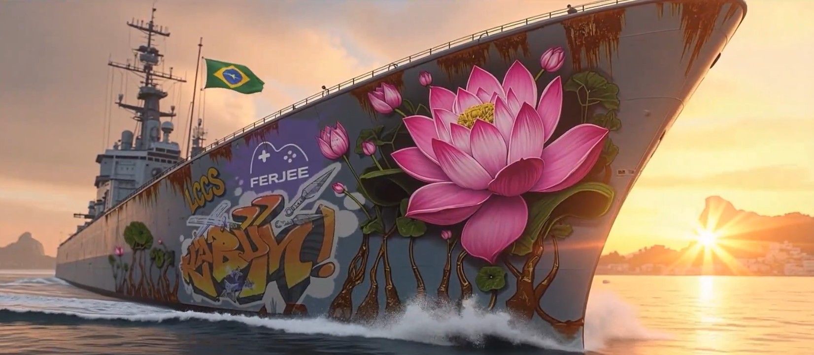 CS: Campeonato feminino transforma navio da Marinha em palco de competição