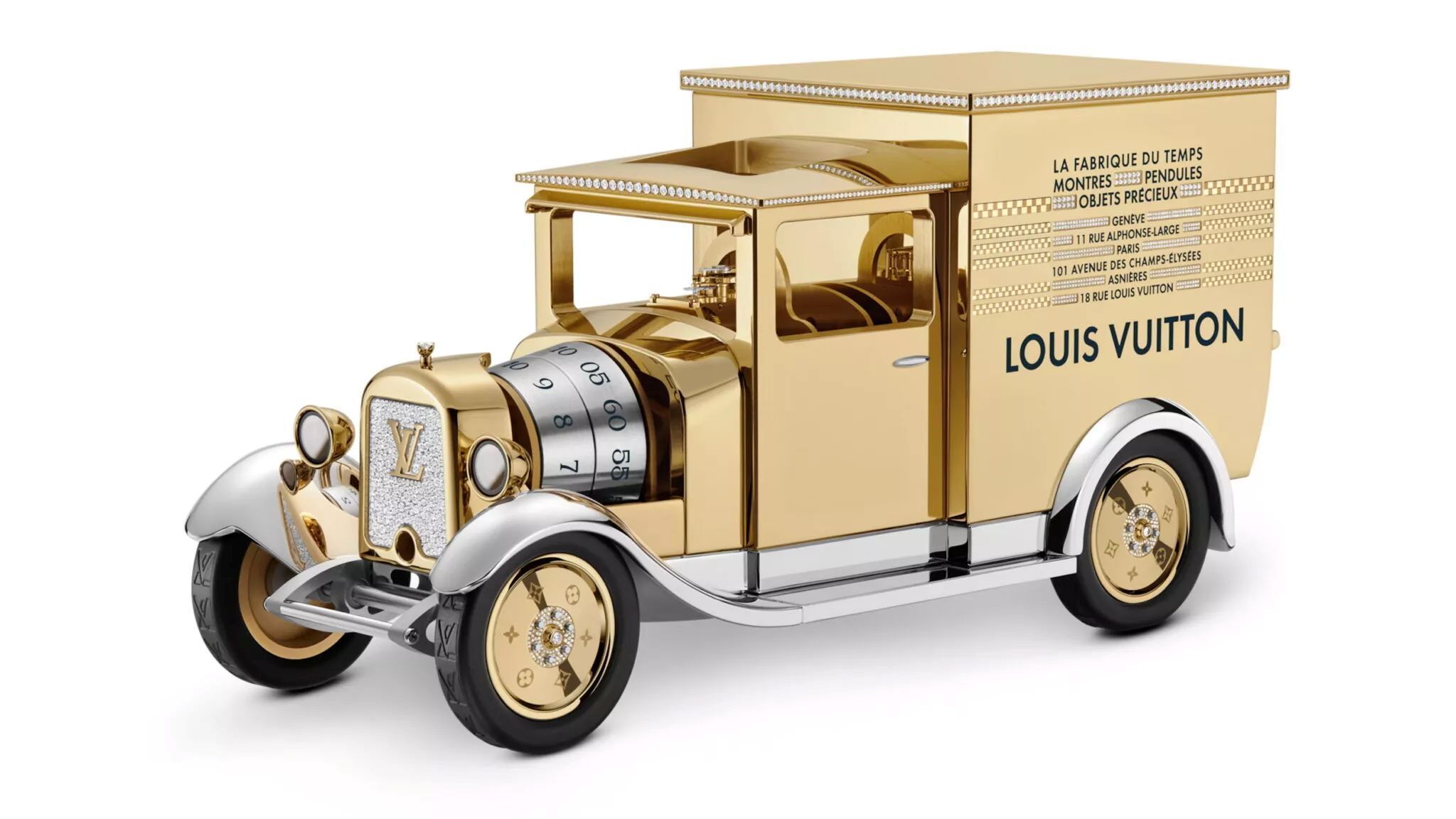 Louis Vuitton lança relógio de mesa em formato de caminhão com preço de carro de luxo