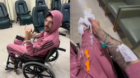 Luan Pereira foi hospitalizado com pedra nos rins