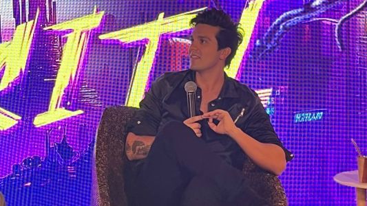 Luan Santana em coletiva de imprensa sobre o projeto Luan City 2,0