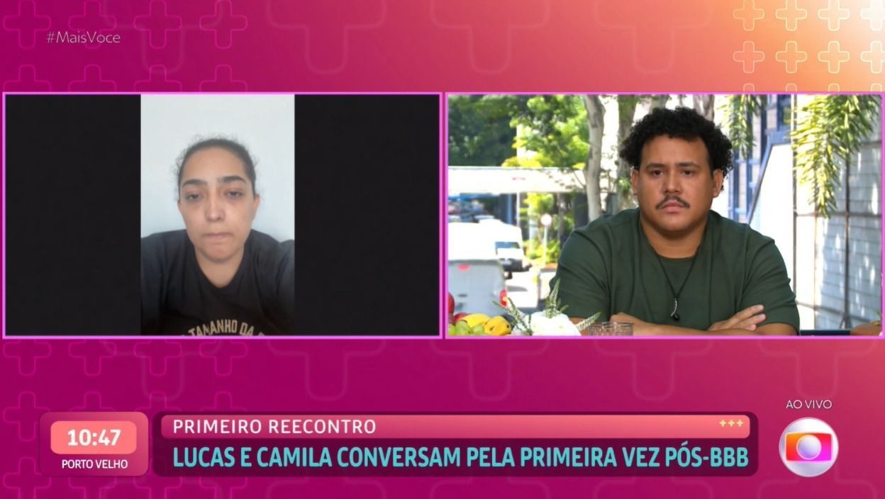 Camila diz que foi ignorada por Lucas após o fim do BBB 24; veja reencontro