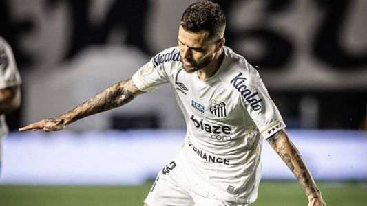 Lucas Lima fez o gol do Santos no empate com o Inter