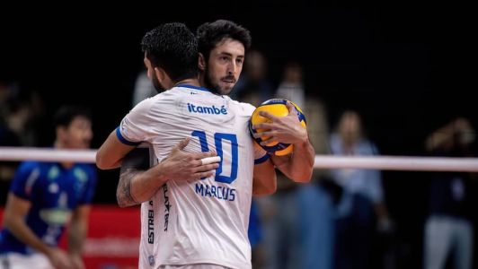 Lucas Lóh e Marcus na final do Mineiro de Vôlei