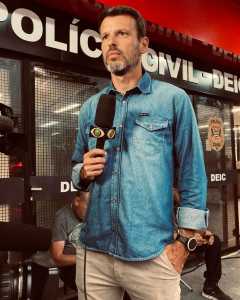 Lucas Martins é repórter da Band há cerca de 20 anos