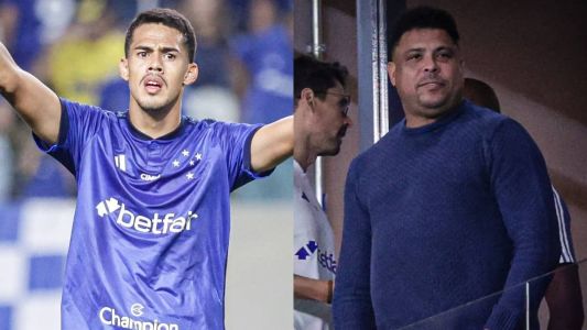 Lucas Oliveira, zagueiro, e Ronaldo, gestor do Cruzeiro